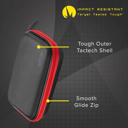 Sentinel EVA Foam Shell Dart Case, Holds 6 Darts and Extra Accessories, Tips, Shafts and Flights, Compatible with Steel Tip and Soft Tip Darts
