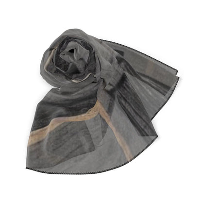 Poly Voile and Poly Chiffon Scarves GRAY ART by Queennoble