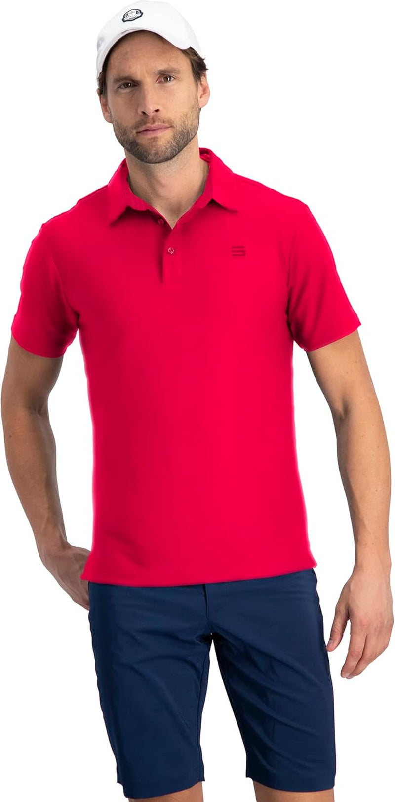 Golf Shirts for Men - Dry Fit Short-Sleeve Polo, Athletic Casual Collared T-Shirt